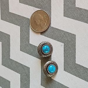 Turquoise stud earrings